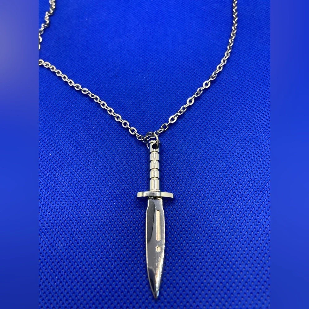 Stainless Steel Dagger Necklace